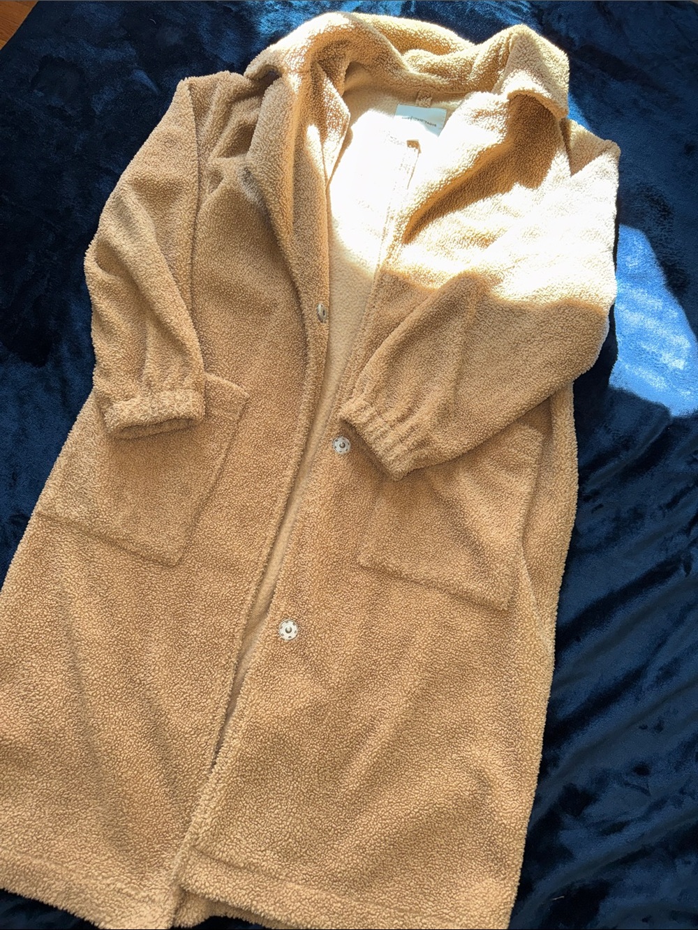 Camel Teddy Long Coat!